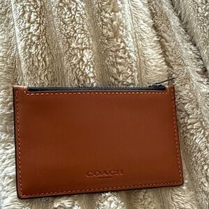 Coach Tan Leather Card Case